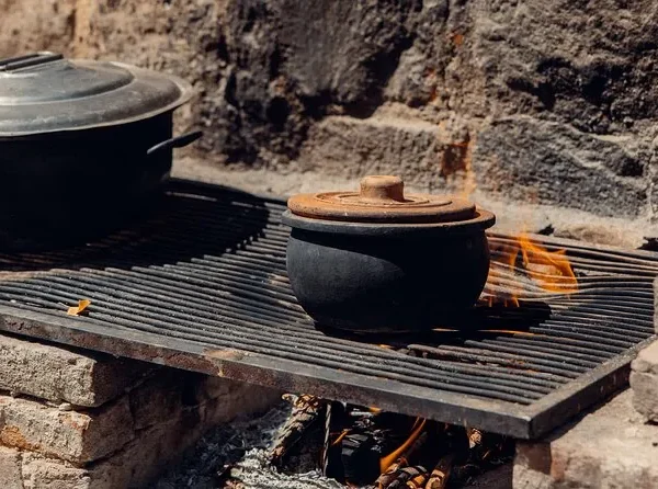 A beautifully set dinner table featuring dishes made during the cooking class.
